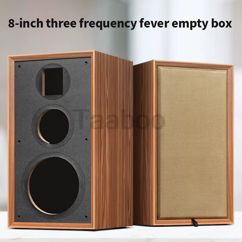 8 Inch Three - Way Labyrinth Speaker Empty Box Bookshelf Speaker Home Speaker DIY Hifi Audio Wooden Handmade Box Passive Speaker - Sunflower farm life