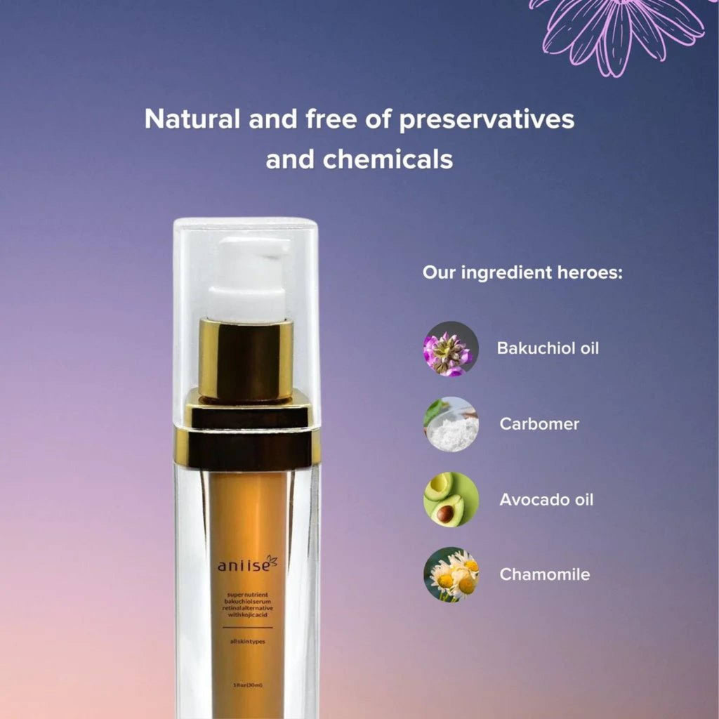 Anti - Aging Bakuchiol Serum - Retinol Alternative - Sunflower farm life