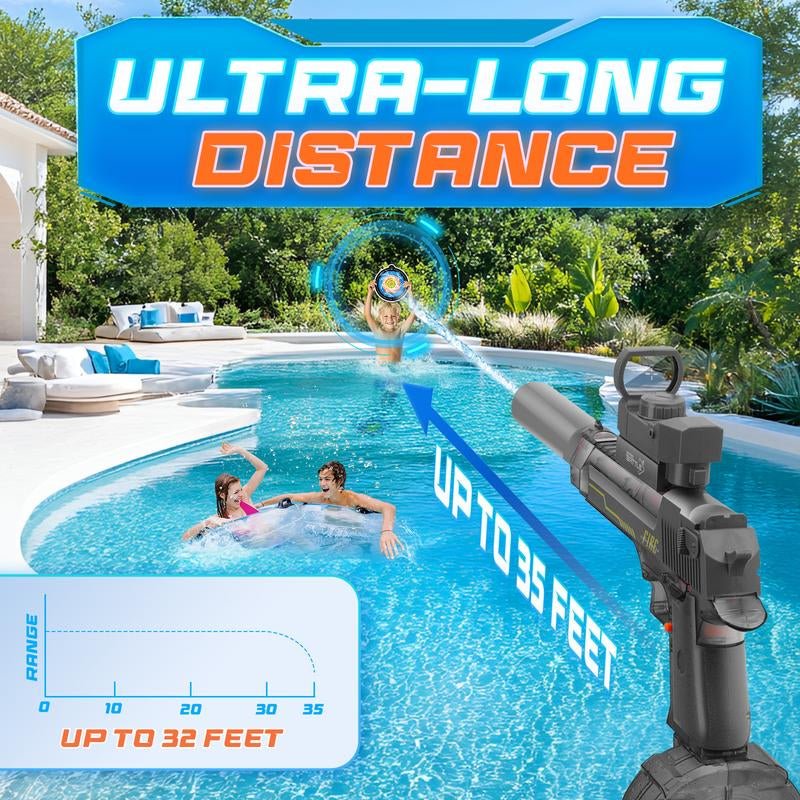 AquaBlaze™ Electric Water Blaster – LED Power Squirt Gun for Epic Summer Battles - Sunflower farm life