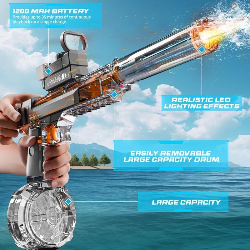AquaBlaze™ Electric Water Blaster – LED Power Squirt Gun for Epic Summer Battles - Sunflower farm life