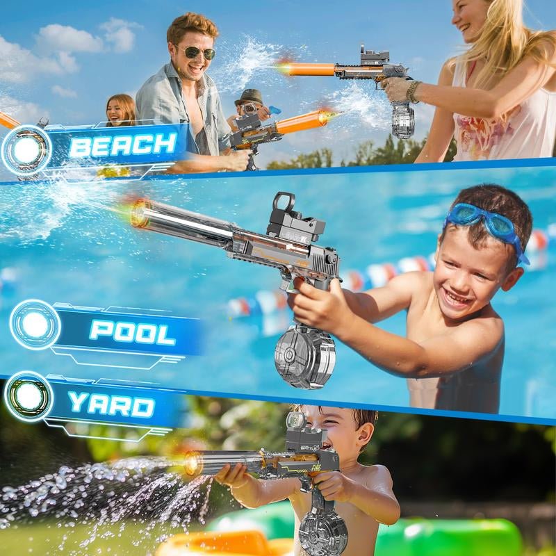 AquaBlaze™ Electric Water Blaster – LED Power Squirt Gun for Epic Summer Battles - Sunflower farm life