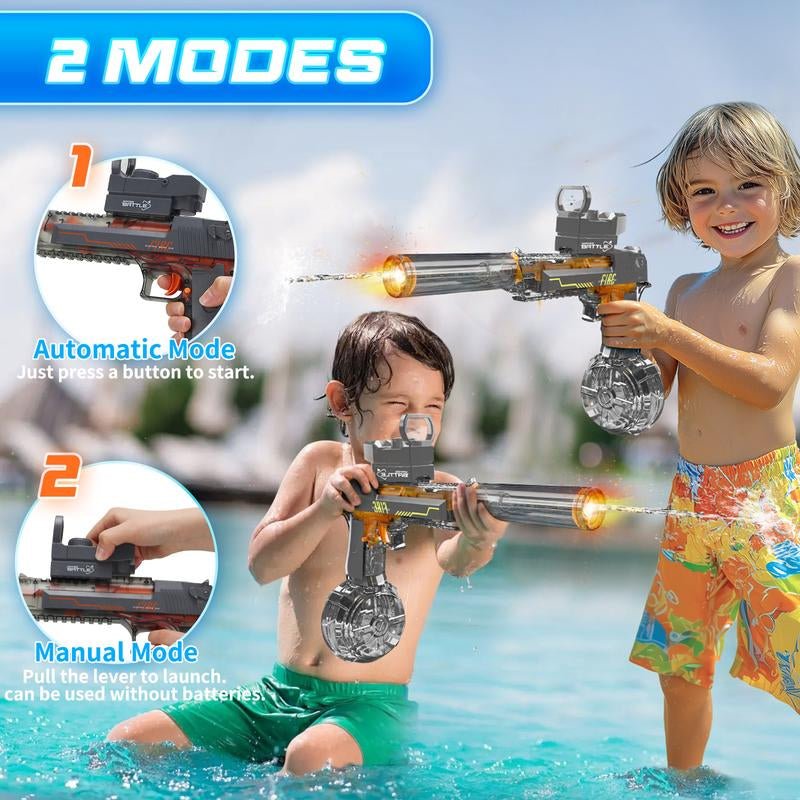 AquaBlaze™ Electric Water Blaster – LED Power Squirt Gun for Epic Summer Battles - Sunflower farm life