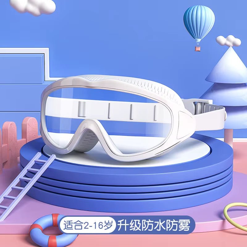 AquaChamp Kids Swim Set – Waterproof Anti - Fog Swimming Goggles & Cap with Protective Case - Sunflower farm life