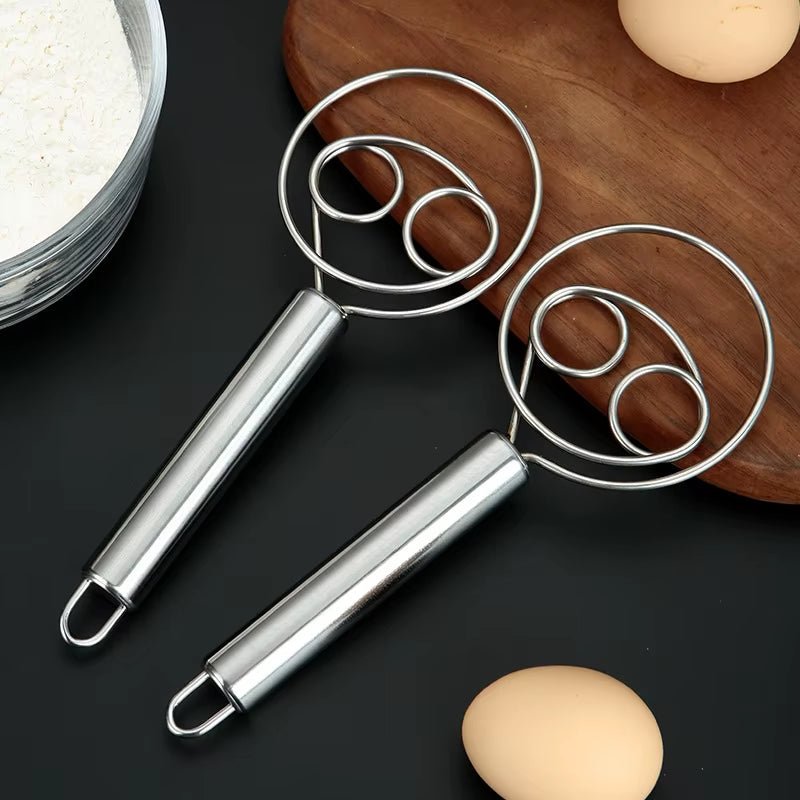 Baker’s Best Danish Dough Whisk – Dutch - Style Stainless Steel Hand Mixer for Effortless Bread, Biscuits & Cakes - Sunflower farm life