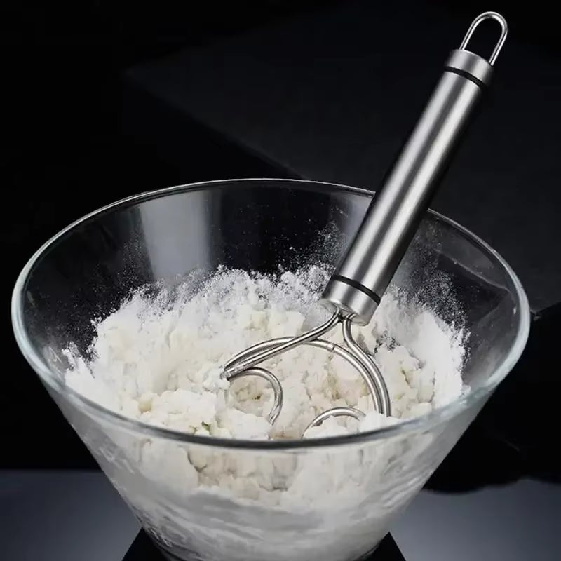 Baker’s Best Danish Dough Whisk – Dutch - Style Stainless Steel Hand Mixer for Effortless Bread, Biscuits & Cakes - Sunflower farm life
