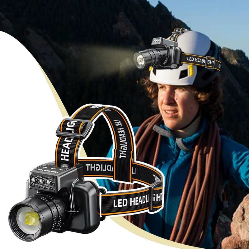 BeamLite™ Rechargeable LED Headlamp – High - Power Forehead Torch for Outdoor Adventures - Sunflower farm life
