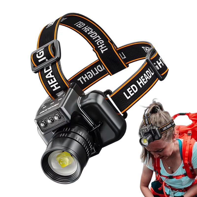 BeamLite™ Rechargeable LED Headlamp – High - Power Forehead Torch for Outdoor Adventures - Sunflower farm life