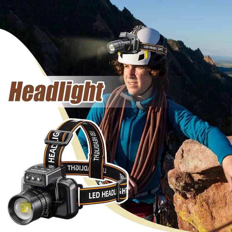 BeamLite™ Rechargeable LED Headlamp – High - Power Forehead Torch for Outdoor Adventures - Sunflower farm life