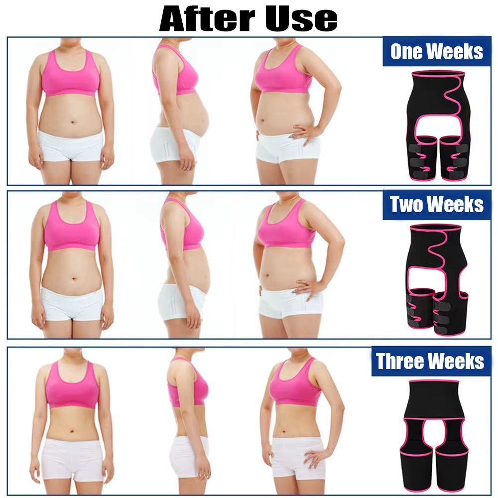 Body 3 - In - 1 Waist and Thigh Trimmer for Women Weight Loss Butt Lifter Waist Trainer Slimming Support Belt Hip Raise Shapewear - Sunflower farm life