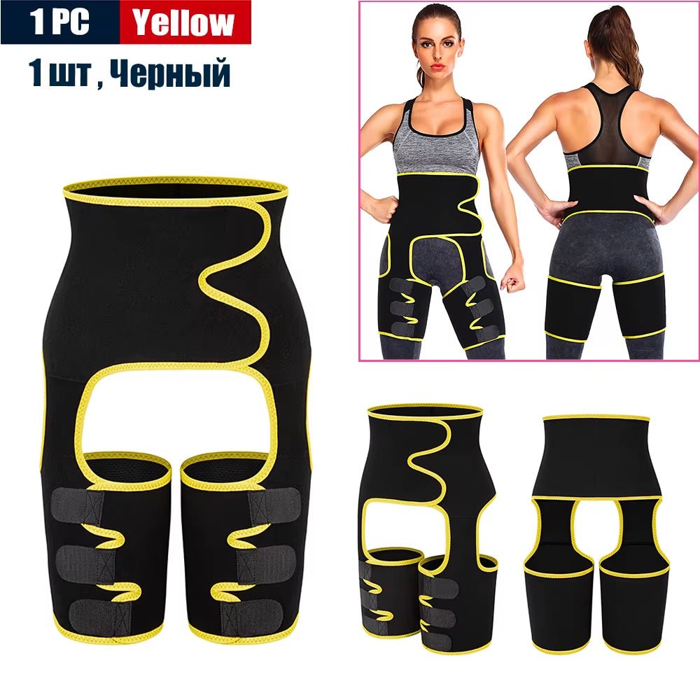 Body 3 - In - 1 Waist and Thigh Trimmer for Women Weight Loss Butt Lifter Waist Trainer Slimming Support Belt Hip Raise Shapewear - Sunflower farm life
