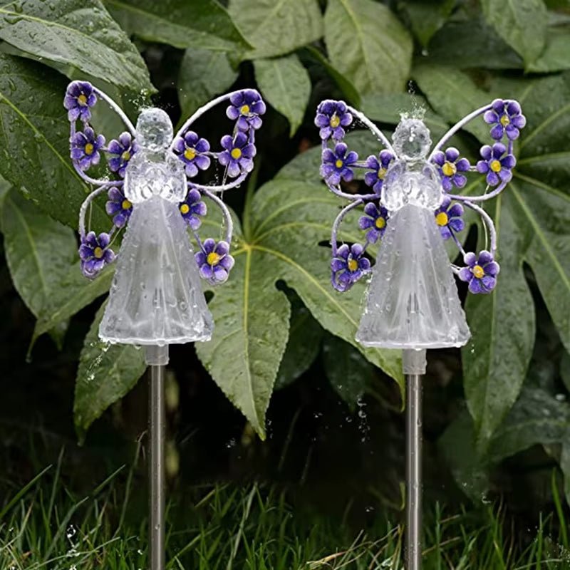 Celestial Garden Angel Lamp – Customizable Sunlight Outdoor Lighting for Your Garden - Sunflower farm life