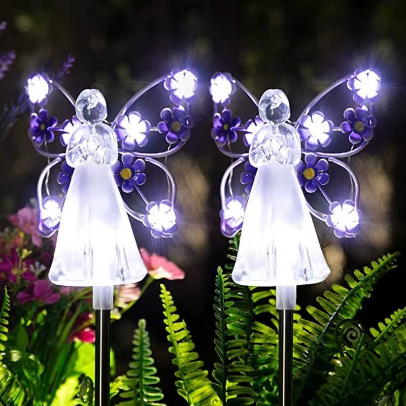 Celestial Garden Angel Lamp – Customizable Sunlight Outdoor Lighting for Your Garden - Sunflower farm life