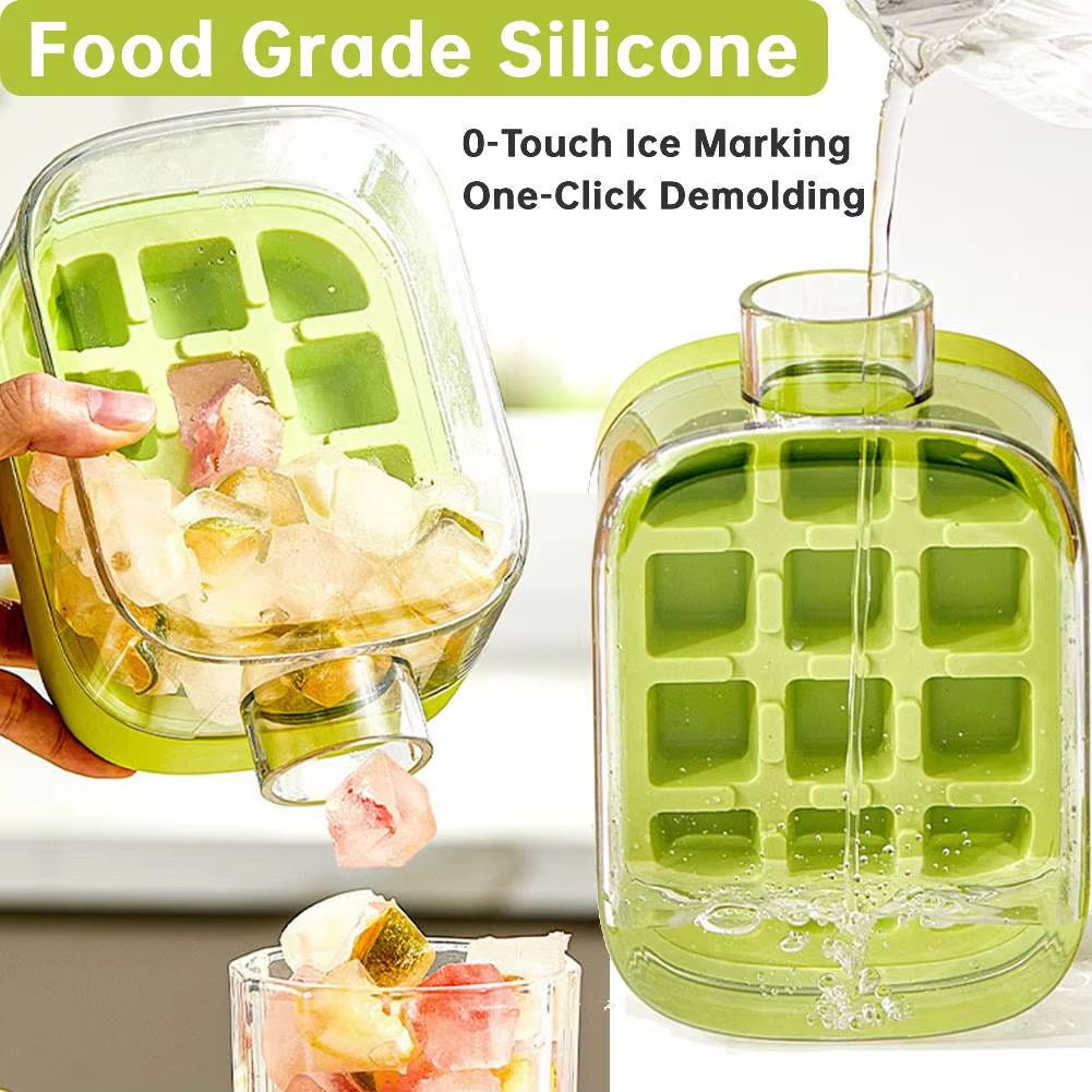 ChillSip Bottle Set – Stylish Water Bottle with Straw & Zero - Contact Ice Cube Tray - Sunflower farm life