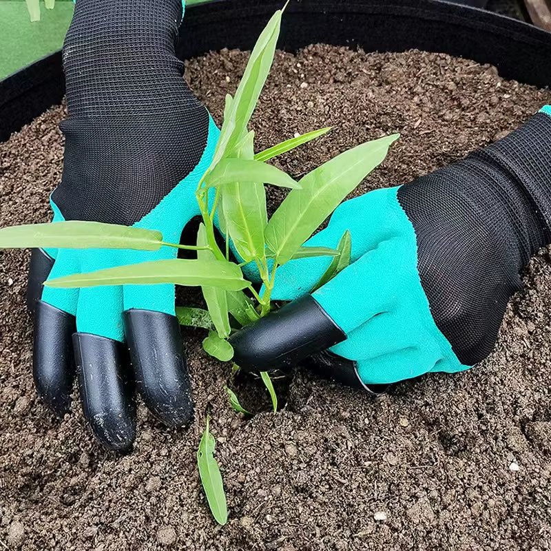 ClawMaster Garden Gloves – Digging & Planting Gloves with Non - Slip Grip and Built - In Claws - Sunflower farm life