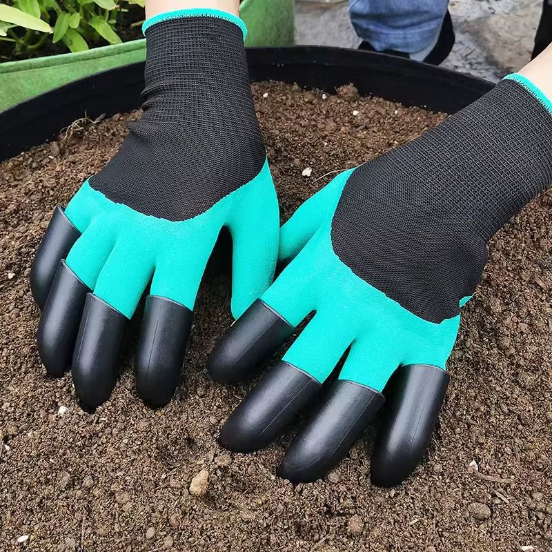 ClawMaster Garden Gloves – Digging & Planting Gloves with Non - Slip Grip and Built - In Claws - Sunflower farm life