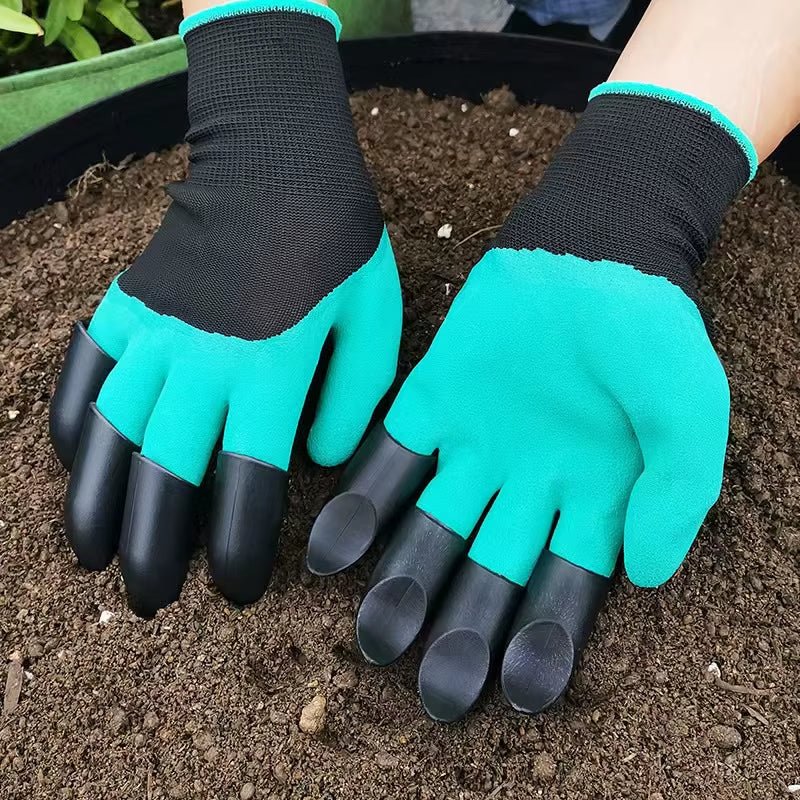 ClawMaster Garden Gloves – Digging & Planting Gloves with Non - Slip Grip and Built - In Claws - Sunflower farm life