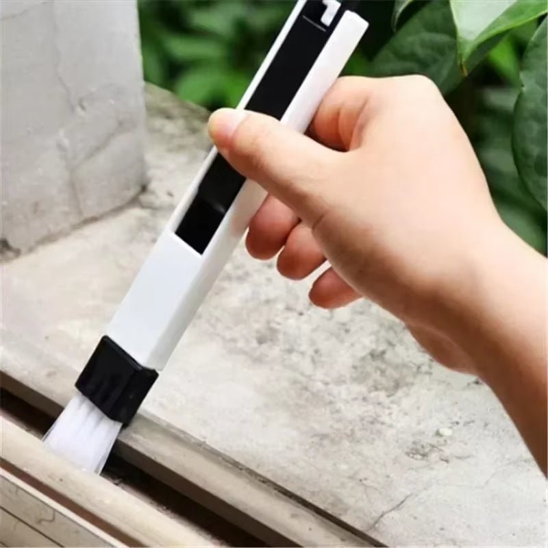 CleanSweep Polished Window Track & Keyboard Brush – Nook & Cranny Dust Shovel for Effortless Cleaning - Sunflower farm life
