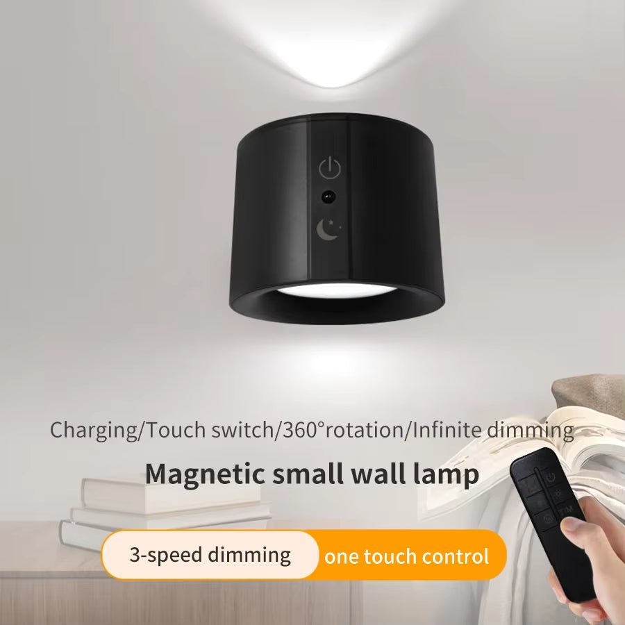 GlowFlex Touch Wall Lamp – Dual Head LED Light with Remote, 360° Rotation & USB Rechargeable Design - Sunflower farm life