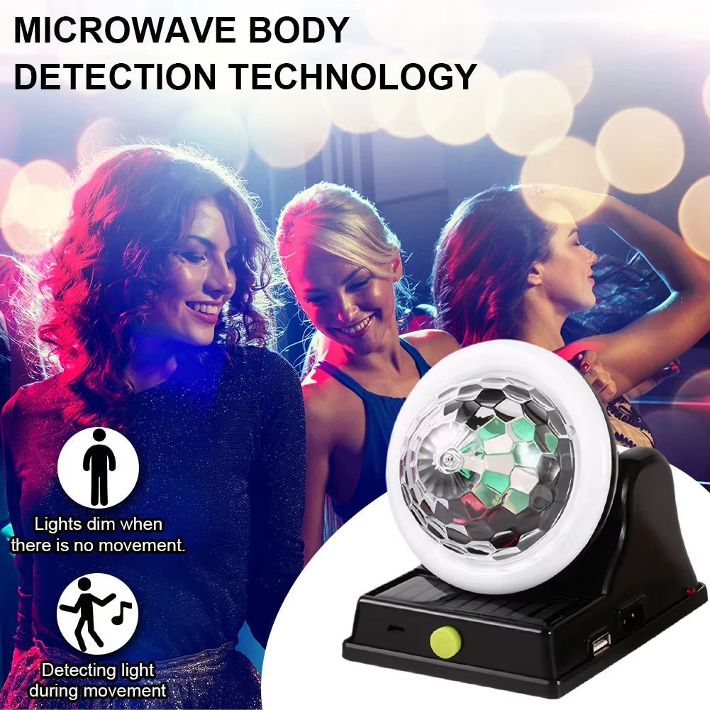 GlowOrb™ Waterproof Rotating Disco Ball Light – Colorful LED Magic for Parties & Events - Sunflower farm life