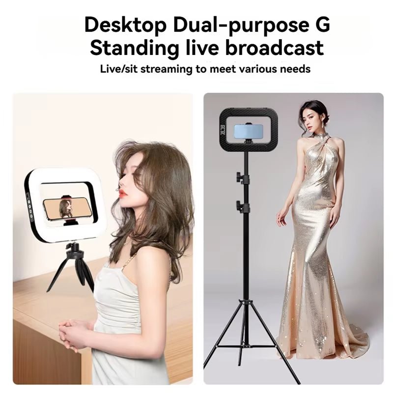 GlowPro Handheld LED Ring Light – Rechargeable Portable Fill Light for Perfect Selfies, Live Broadcasts & Photography - Sunflower farm life