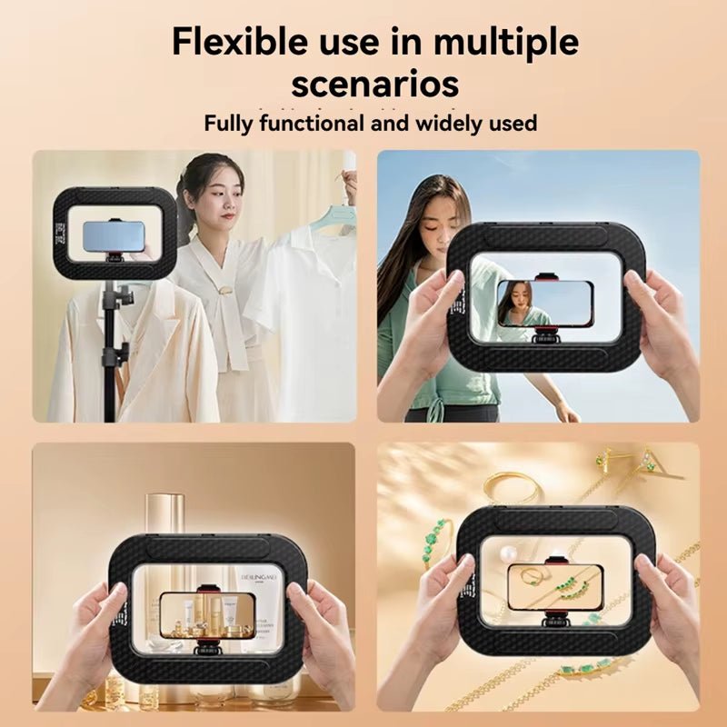 GlowPro Handheld LED Ring Light – Rechargeable Portable Fill Light for Perfect Selfies, Live Broadcasts & Photography - Sunflower farm life