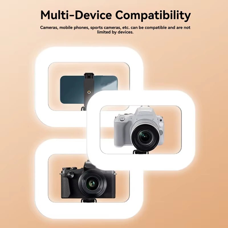 GlowPro Handheld LED Ring Light – Rechargeable Portable Fill Light for Perfect Selfies, Live Broadcasts & Photography - Sunflower farm life