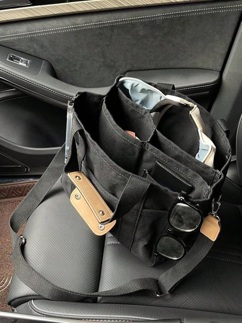 Large Capacity with Removable Bottom Canvas Tote Bag - Sunflower farm life