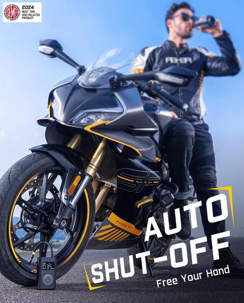 Portable Tire Inflator: Smart ON/OFF Hose Design - Sunflower farm life