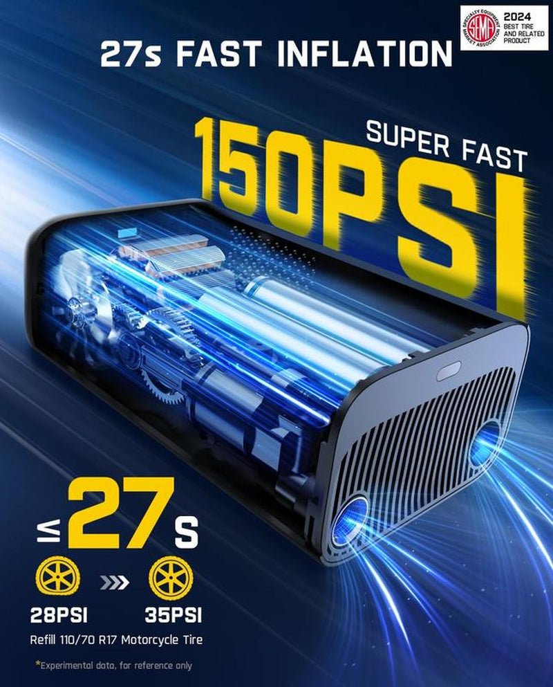 Portable Tire Inflator: Smart ON/OFF Hose Design - Sunflower farm life