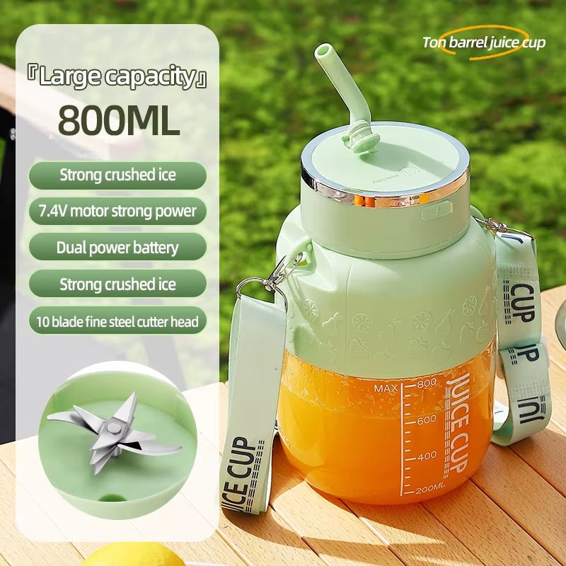 PowerJuice 800ml Electric Sports Cup – USB Rechargeable Juicer for Smoothies, Shakes, & More - Sunflower farm life