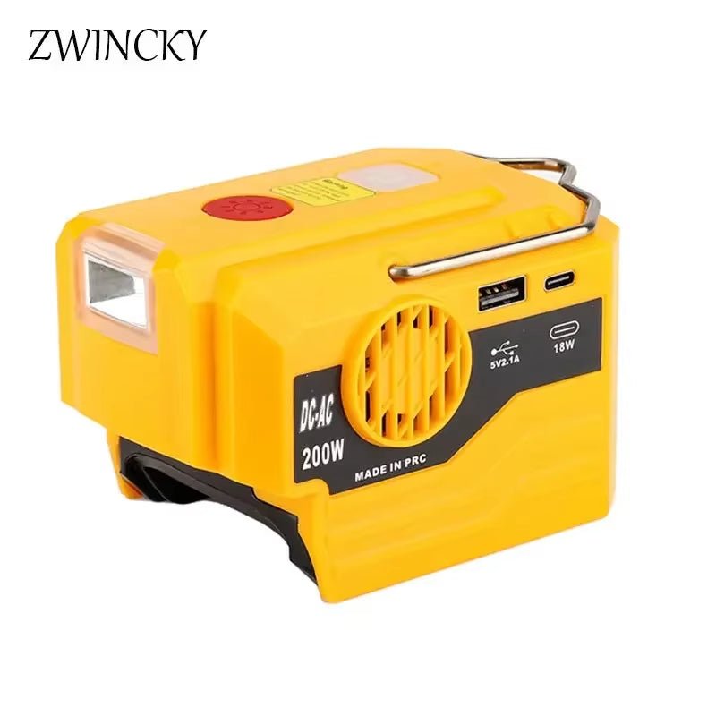 PowerPro Dewalt Battery Inverter – 18V - 20V DC to 120V/220V AC with Dual USB, Ultimate Outdoor Power Adapter - Sunflower farm life