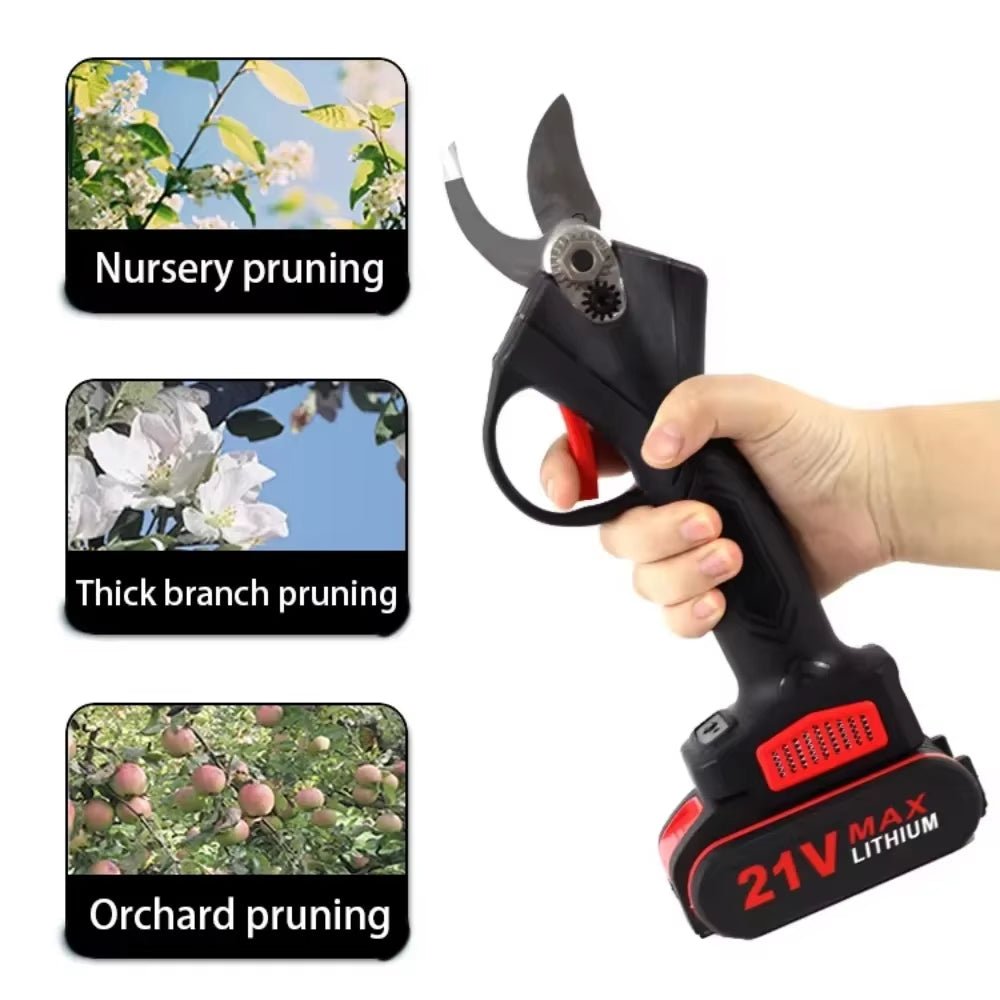 PowerPrune 21V Cordless Electric Pruner – Effortless Tree & Bonsai Branch Cutting Tool - Sunflower farm life
