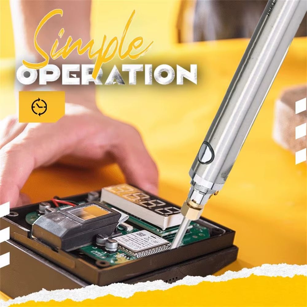 PrecisionPro 510 USB Mini Soldering Iron – Portable, Battery - Powered Tool for Jewelry Repair & Precision Work - Sunflower farm life