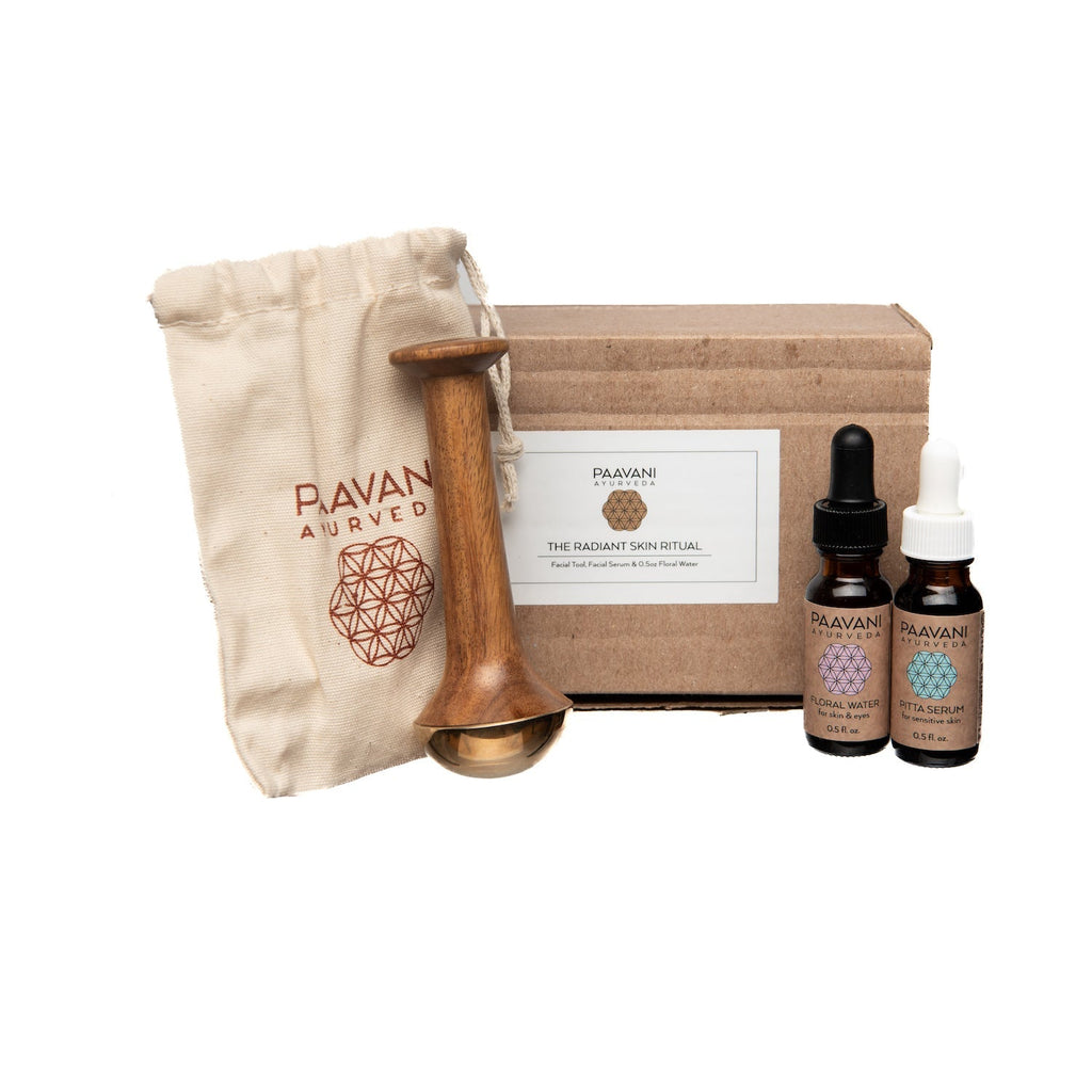Radiant Skin Ritual | Ayurvedic Kansa Wand Facial Massage Kit - Sunflower farm life