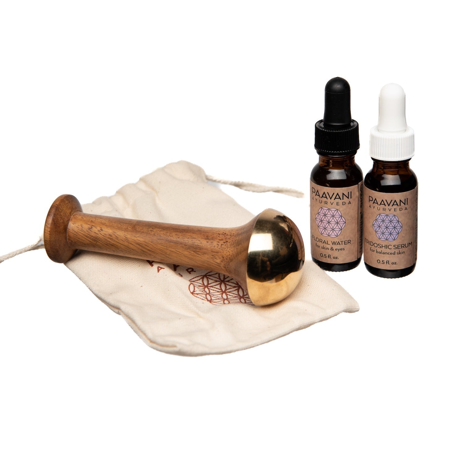 Radiant Skin Ritual | Ayurvedic Kansa Wand Facial Massage Kit - Sunflower farm life