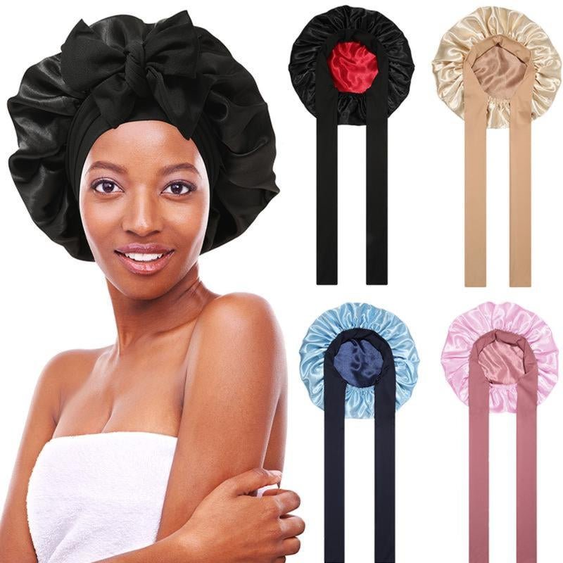 Silk - Like Satin Double - Layer Hair Cap - Sunflower farm life