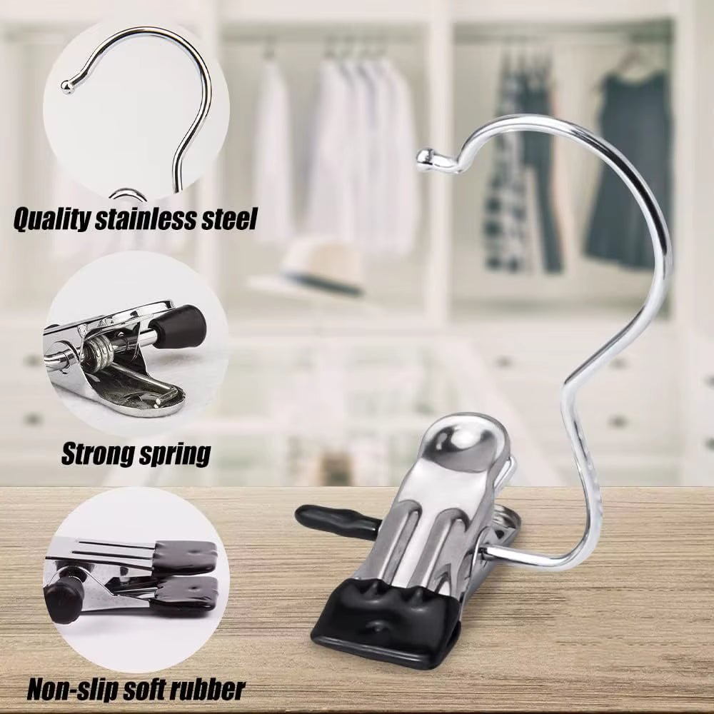 SpaceSaver 360° Rotating Boot Hanger – Portable & Space - Saving Stainless Steel Clip for Closet & Travel - Sunflower farm life