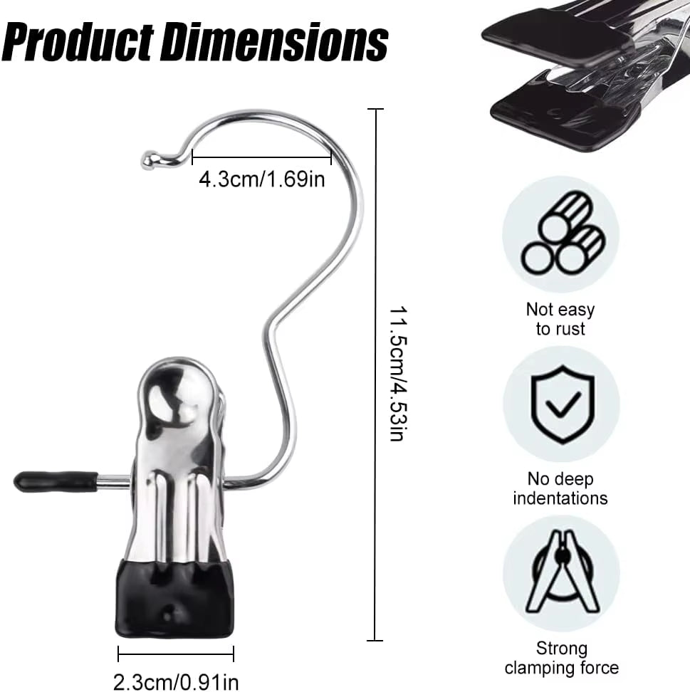 SpaceSaver 360° Rotating Boot Hanger – Portable & Space - Saving Stainless Steel Clip for Closet & Travel - Sunflower farm life