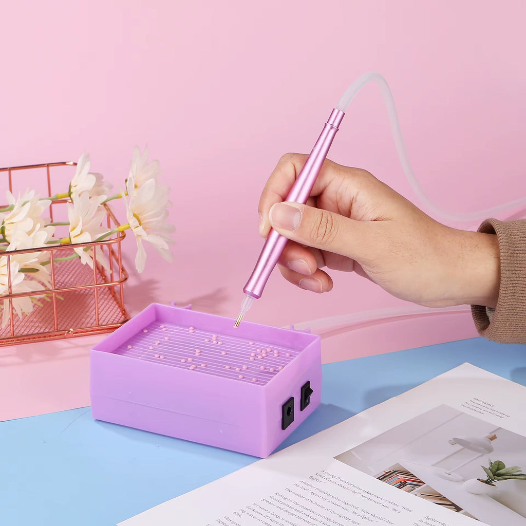 SparklePro Electric Diamond Painting Pen – Long - Lasting Vacuum Tool for Precision Crafting - Sunflower farm life