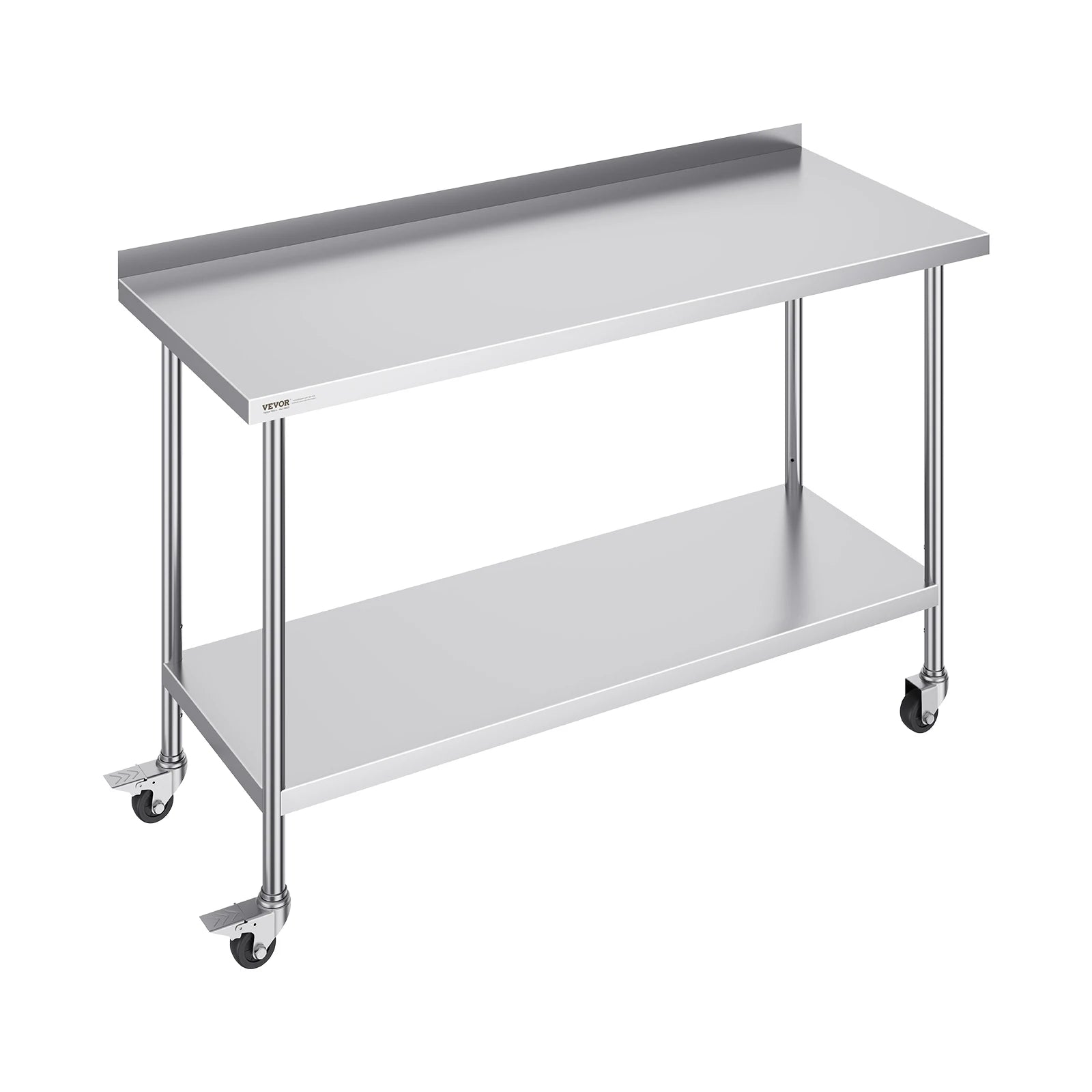 Stainless Steel Work Table Commercial Food Prep Worktable with Casters Heavy Duty Prep Worktable for Restaurant Home Hotel - Sunflower farm life