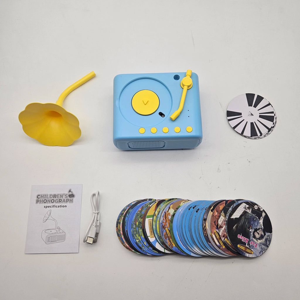 StoryTunes Junior – Children’s Phonograph Music & Story Player with 96 Learning Cards - Sunflower farm life