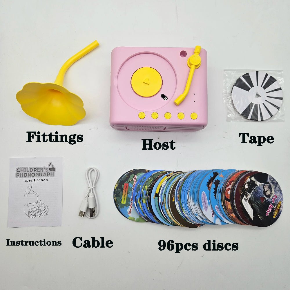 StoryTunes Junior – Children’s Phonograph Music & Story Player with 96 Learning Cards - Sunflower farm life