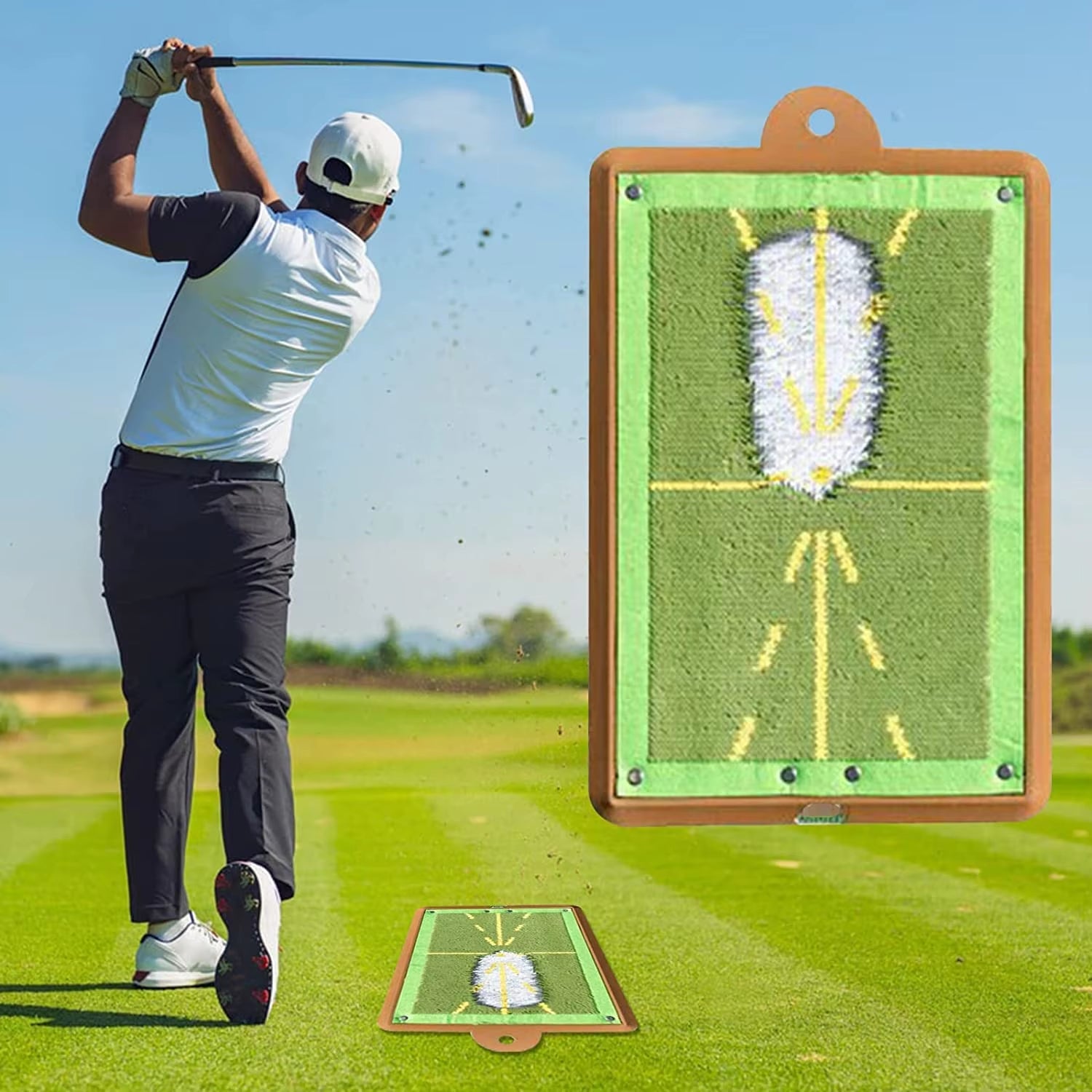 SwingPerfect Golf Training Mat – Portable Swing Detection & Impact Tracing Aid for Better Golf Shots - Sunflower farm life