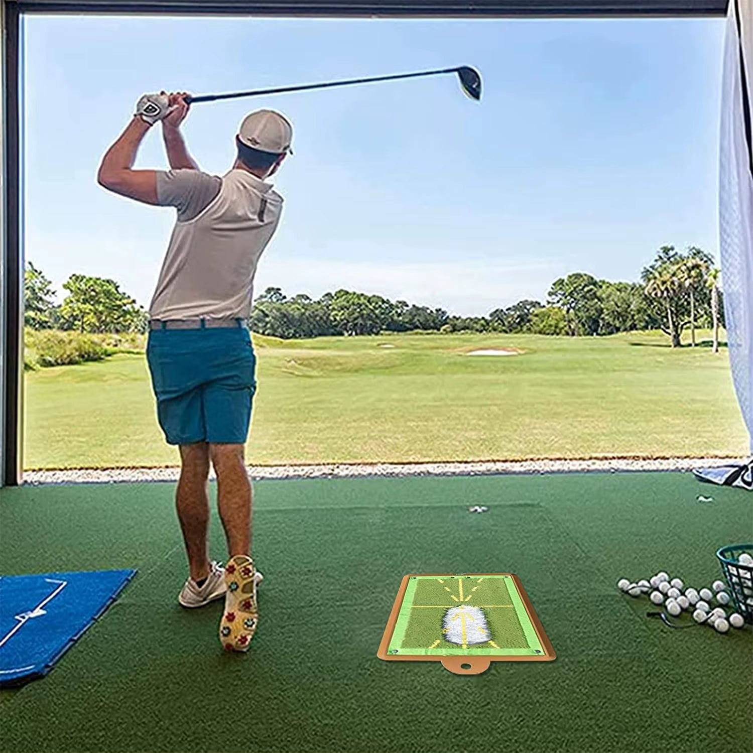 SwingPerfect Golf Training Mat – Portable Swing Detection & Impact Tracing Aid for Better Golf Shots - Sunflower farm life