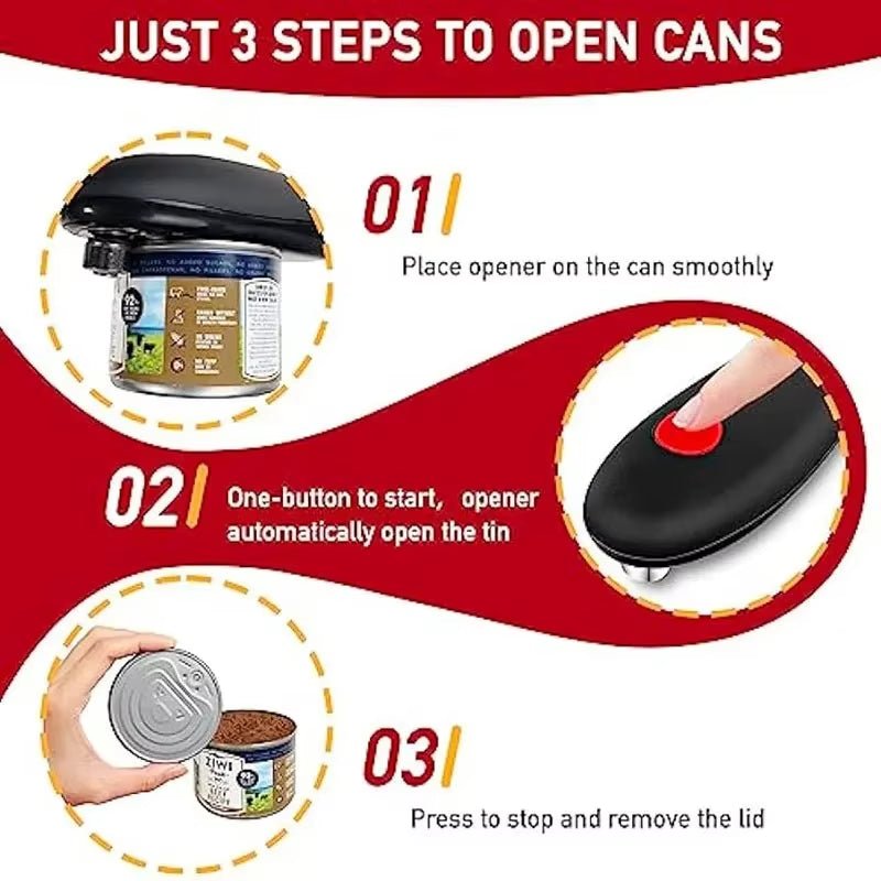 The One - Touch Electric Can Opener – Effortless Kitchen Convenience - Sunflower farm life