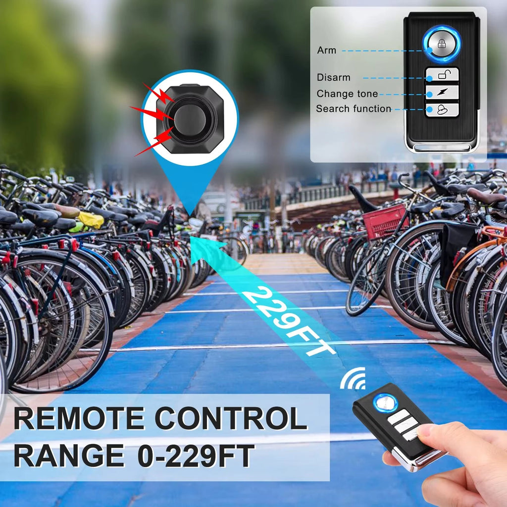 Ultimate Bike Guard™ – Wireless Vibration Alarm with Remote & USB Charging - Sunflower farm life