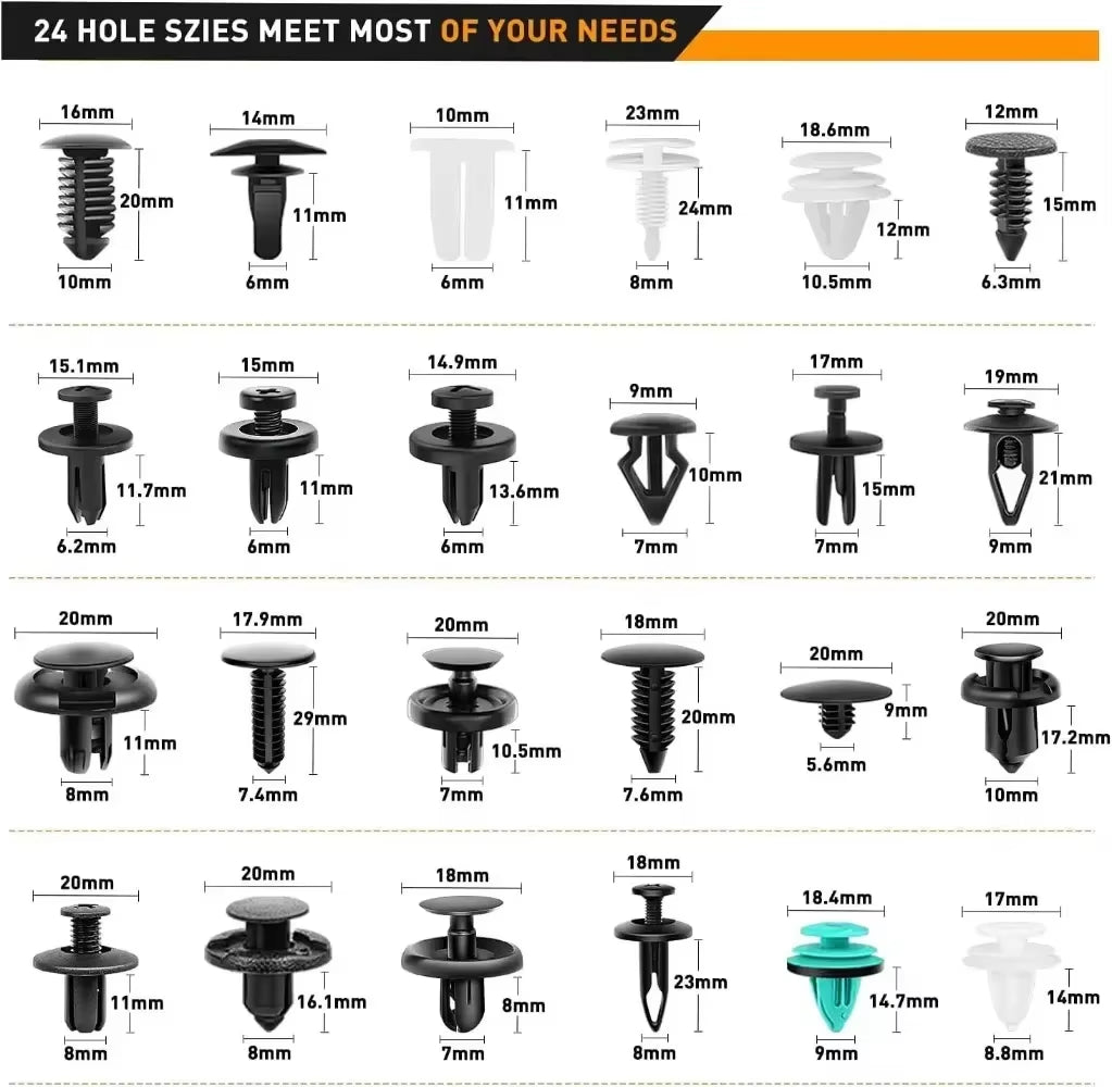 Ultimate Car Fastener Clip Kit – All - in - One Auto Body Repair Solution - Sunflower farm life